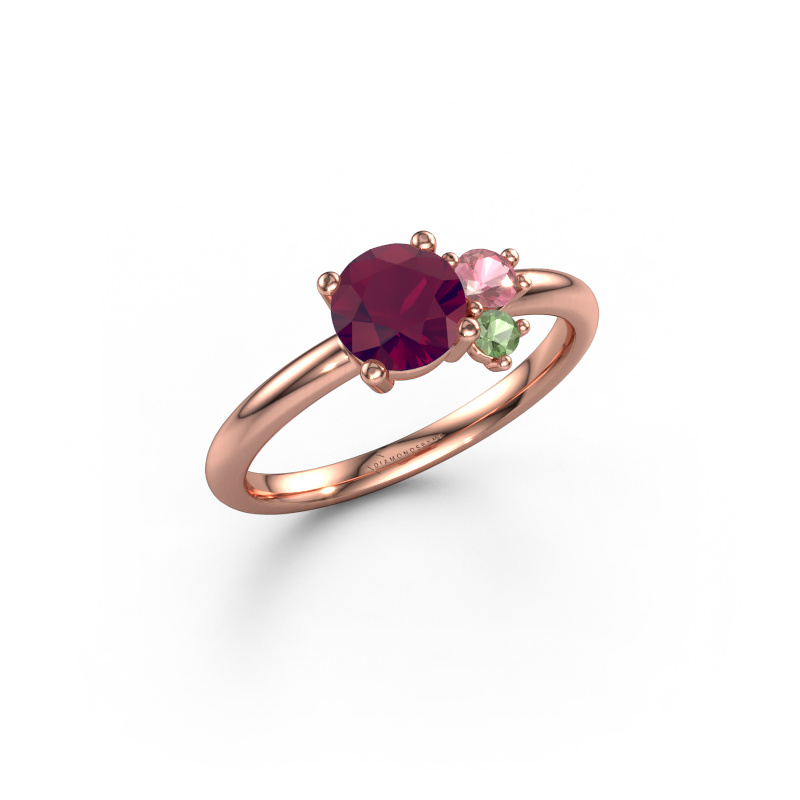 Image of Ring Anouk 585 rose gold Rhodolite 6 mm