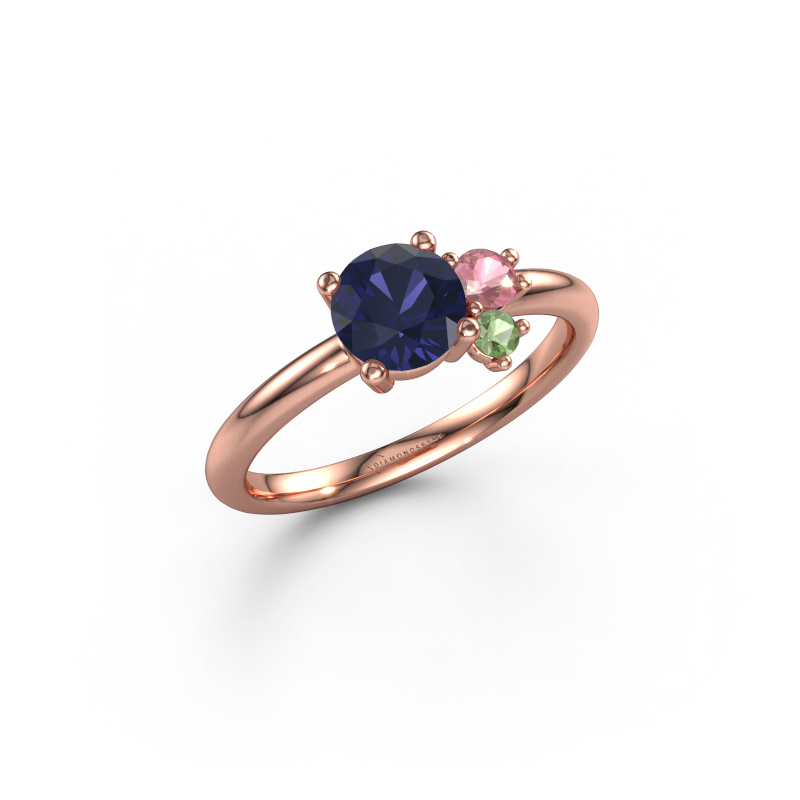 Image of Ring Anouk 585 rose gold Sapphire 6 mm