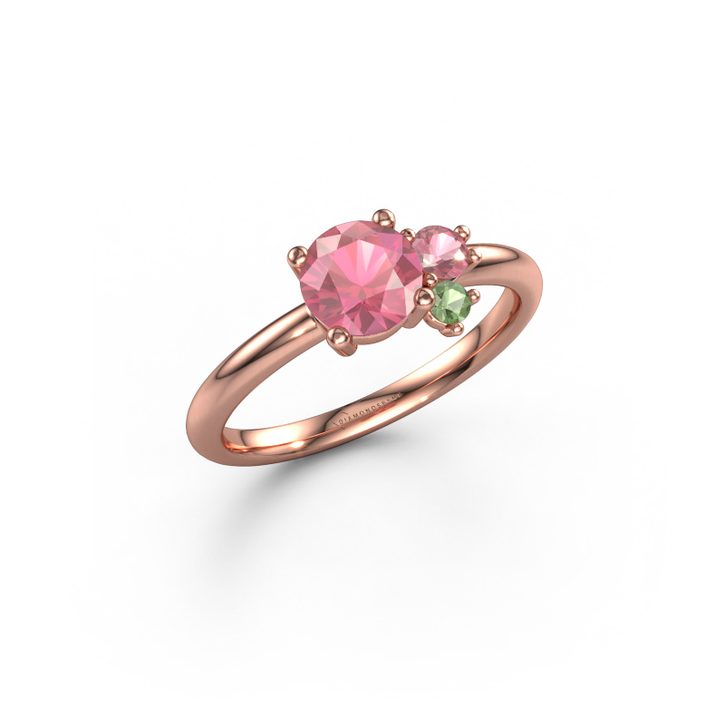 Image of Ring Anouk 585 rose gold Tourmaline pink 6 mm