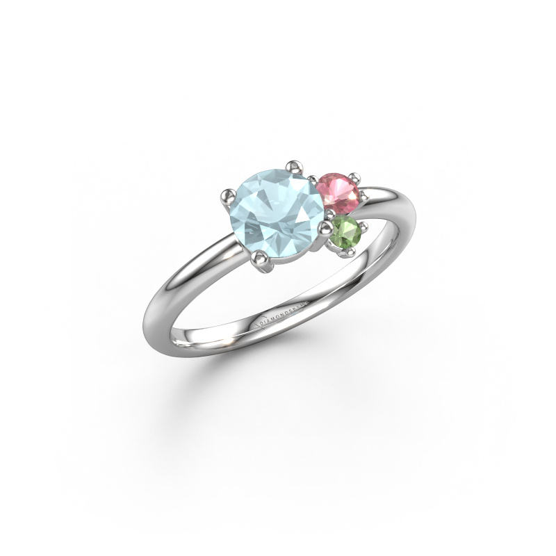 Image of Ring Anouk 950 platinum Aquamarine 6 mm
