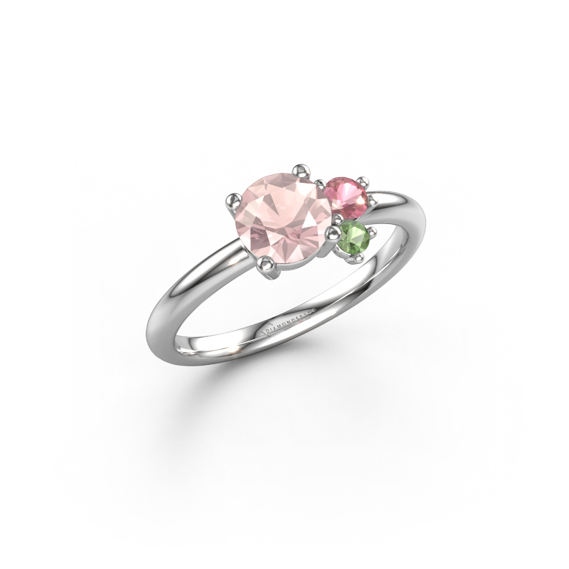 Image of Ring Anouk 950 platinum Morganite champagne 6 mm