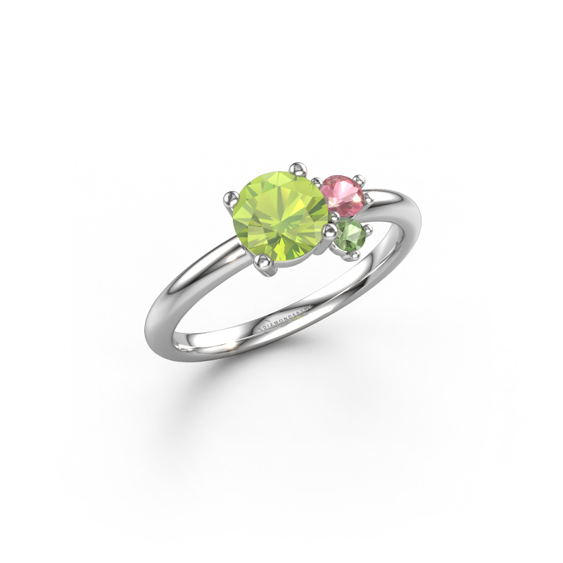 Image of Ring Anouk 950 platinum Peridot 6 mm