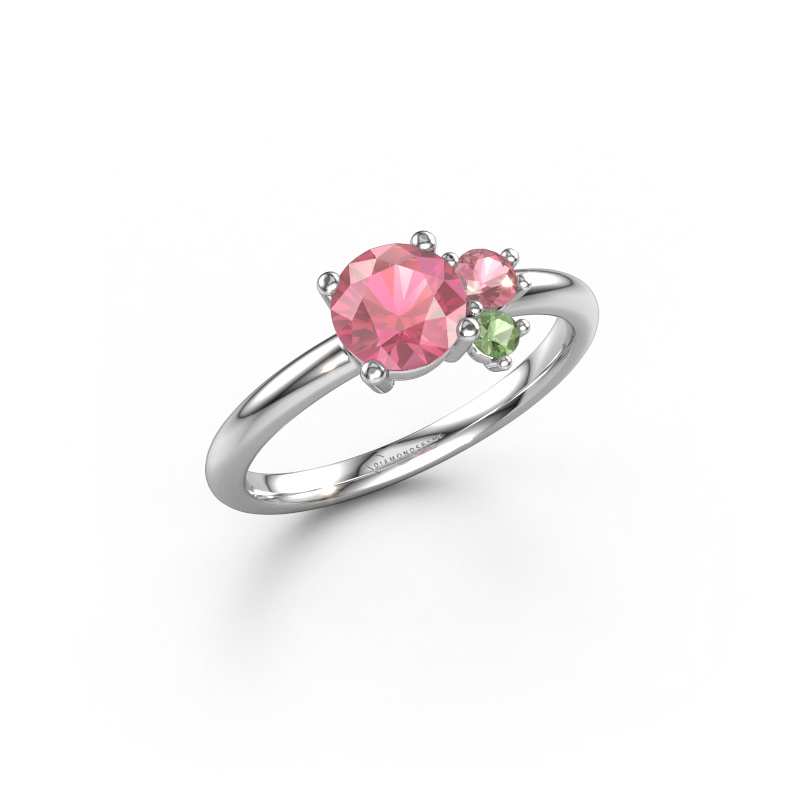 Image of Ring Anouk 950 platinum Tourmaline pink 6 mm