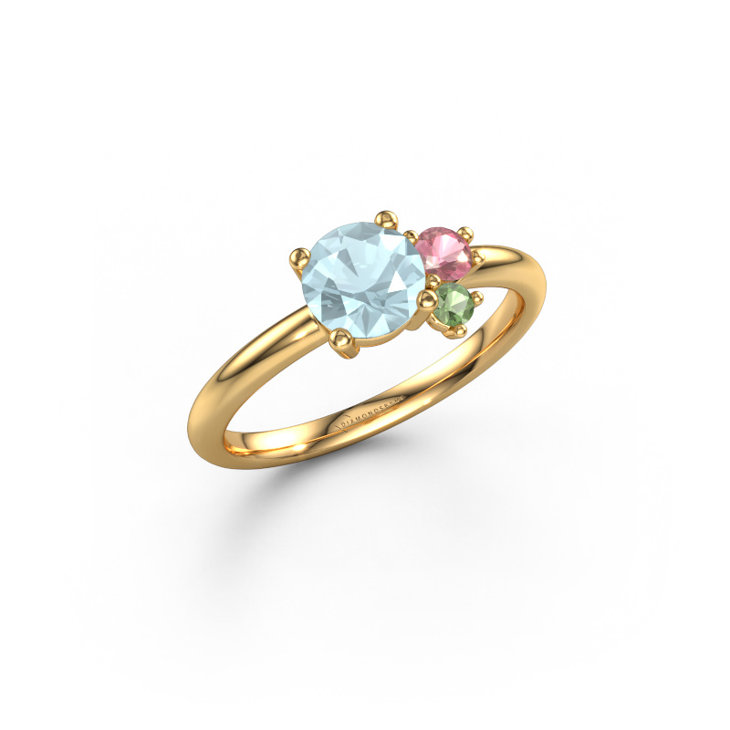 Image of Ring Anouk 585 gold Aquamarine 6 mm