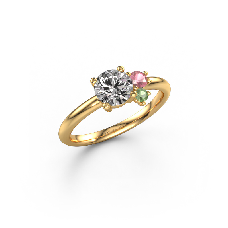 Image of Ring Anouk 585 gold Custom diamond 6 mm