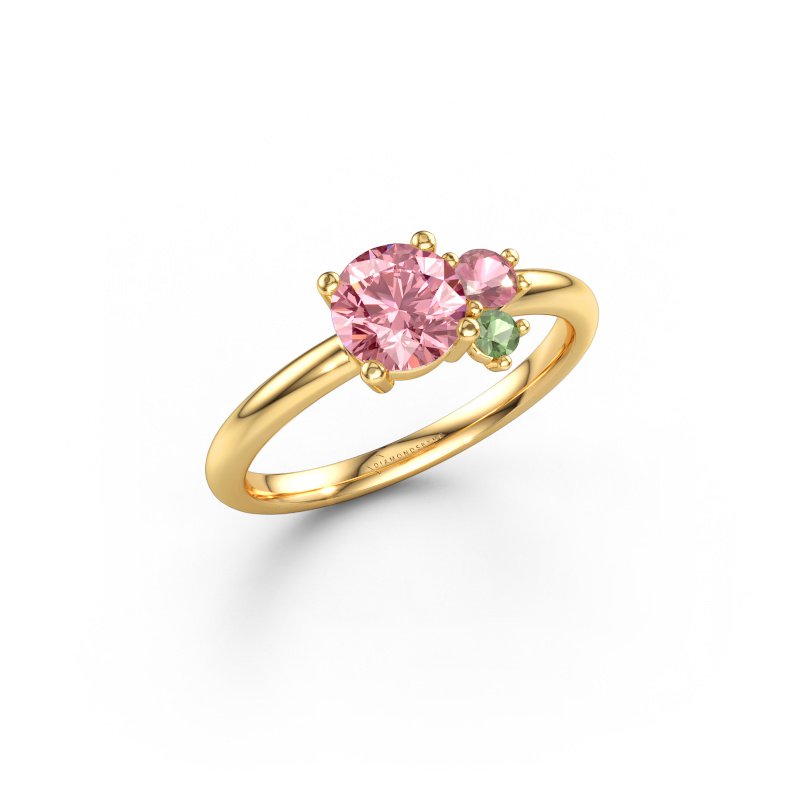 Immagine di Anello Anouk 585 oro Diamante lab grown rosa 6 mm