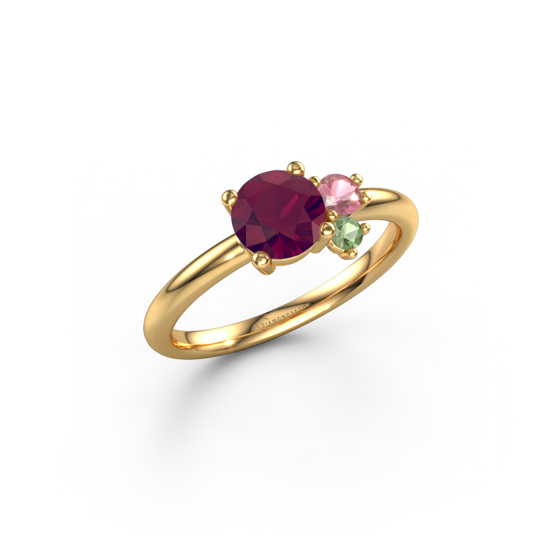 Image of Ring Anouk 585 gold Rhodolite 6 mm