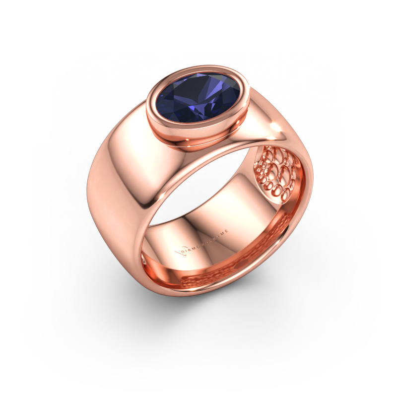 Bild av Ring Anouschka 585 roséguld Safir 8x6 mm