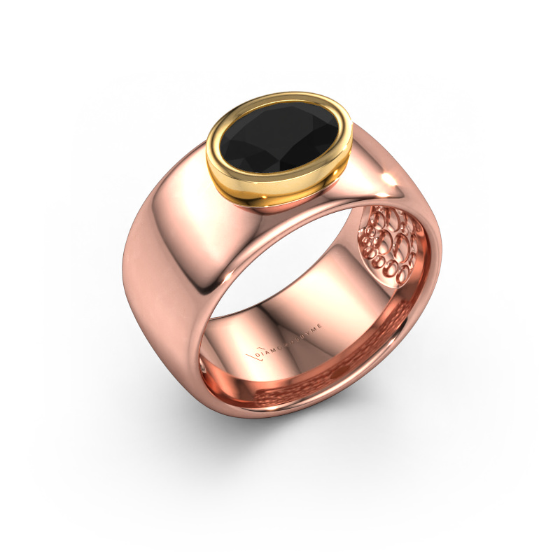Bild von Ring Anouschka 585 Roségold Schwarz Diamant 1.40 crt