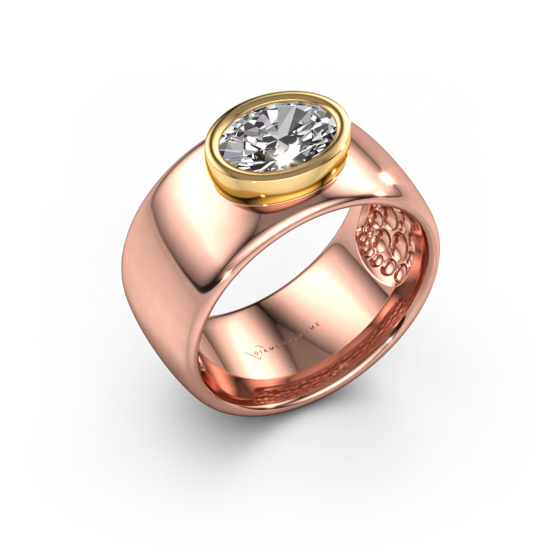 Image of Ring Anouschka 585 rose gold Lab grown diamond 1.10 crt