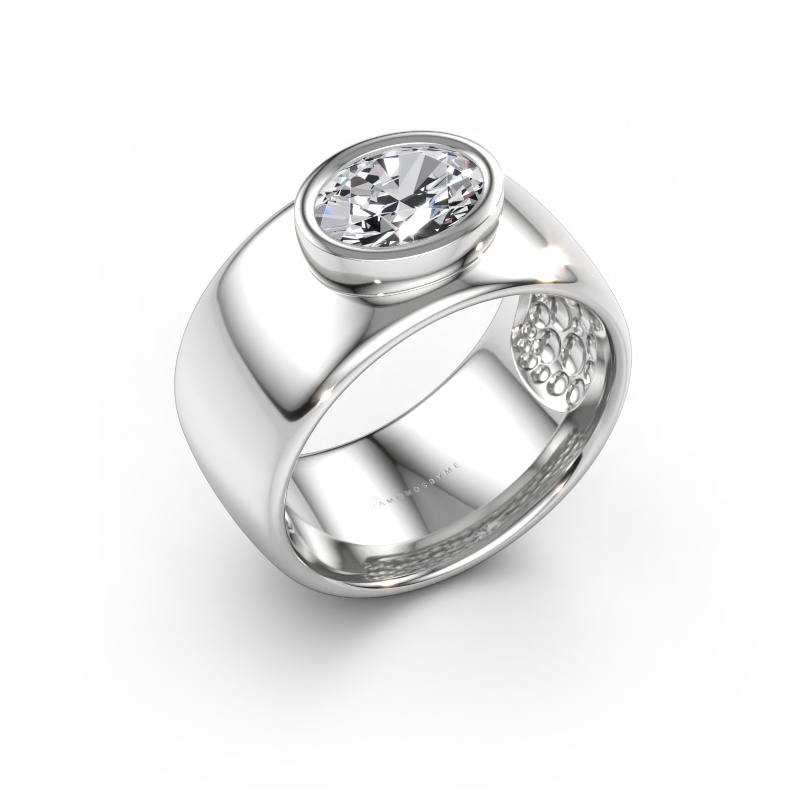 Immagine di Anello Anouschka 585 oro bianco Diamante lab grown 1.10 crt