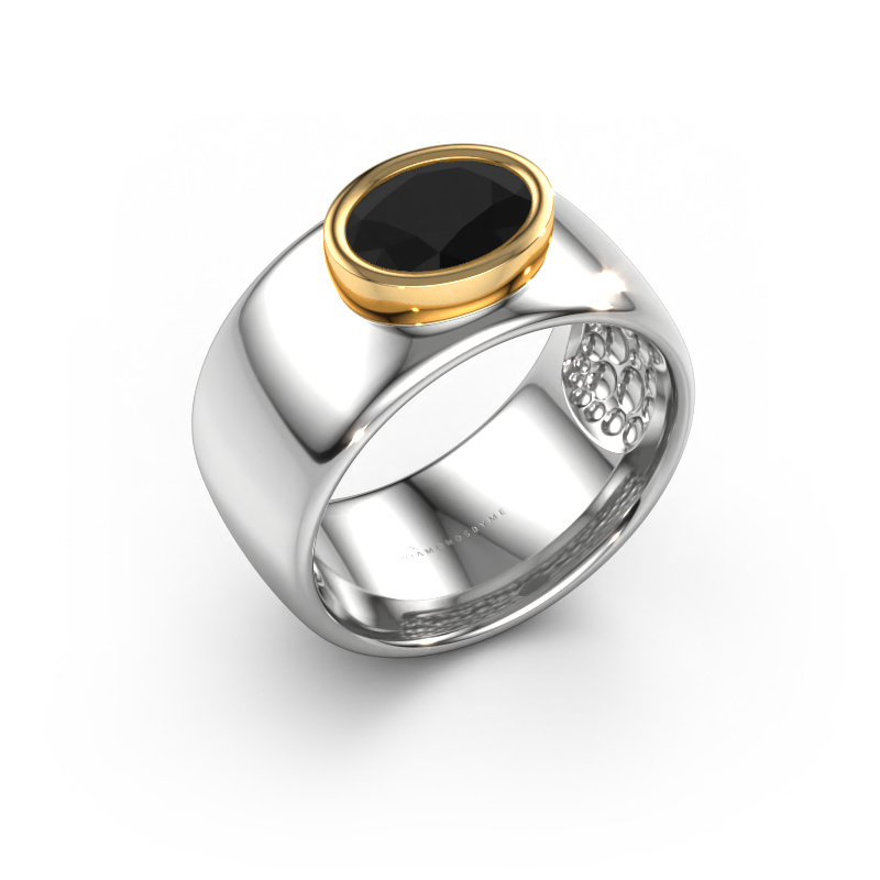 Image of Ring Anouschka 585 white gold Black diamond 1.40 crt