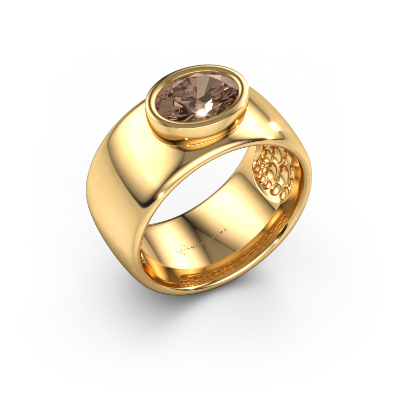 Image de Bague Anouschka 585 or jaune Diamant brun 1.10 crt