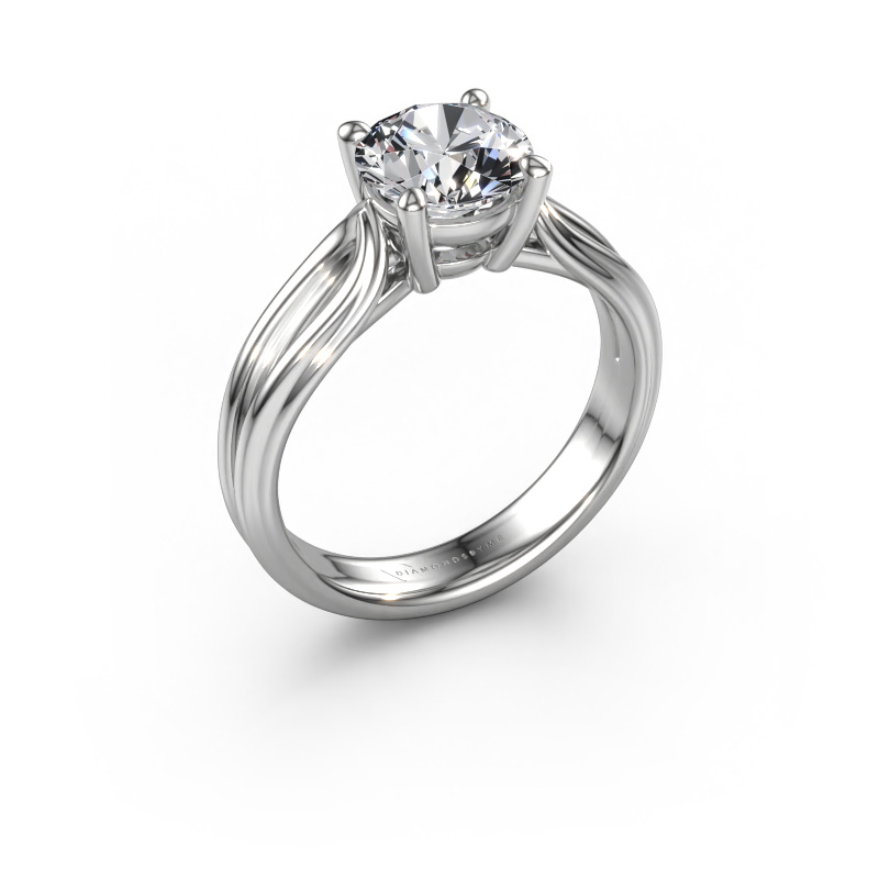 Image of Engagement ring Antonia  rnd 1 950 platinum Diamond 1.50 crt