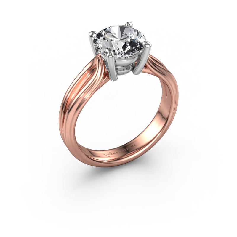 Bild von Verlobungsring Antonia  rnd 1 585 Roségold Lab-grown Diamant 2.00 crt
