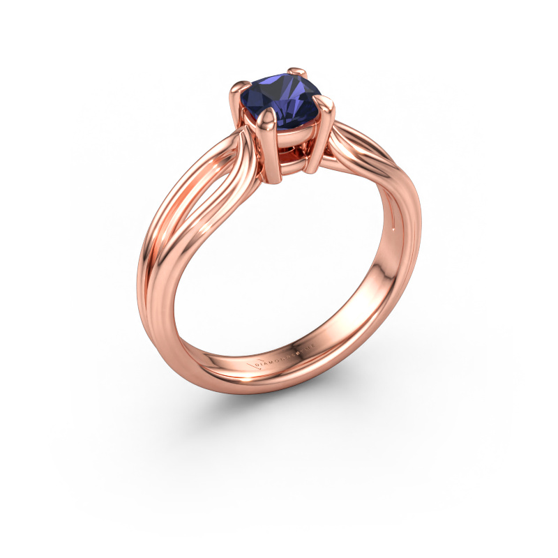 Bild av Förlovningsring Antonia cus 1 585 roséguld Safir 5 mm