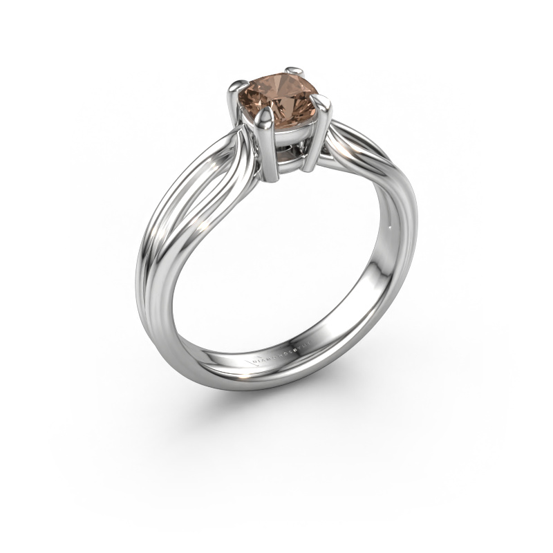 Image of Engagement ring Antonia cus 1 950 platinum Brown diamond 0.70 crt