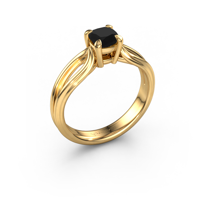 Image of Engagement ring Antonia cus 1 585 gold Black diamond 0.70 crt