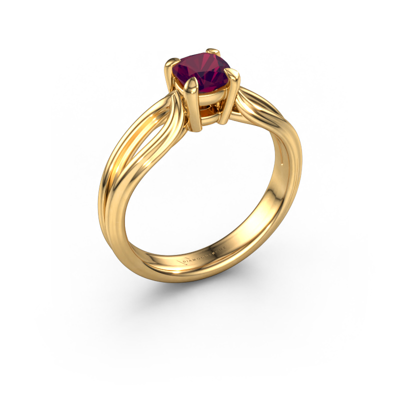 Bild von Verlobungsring Antonia cus 1 585 Gold Rhodolit 5 mm