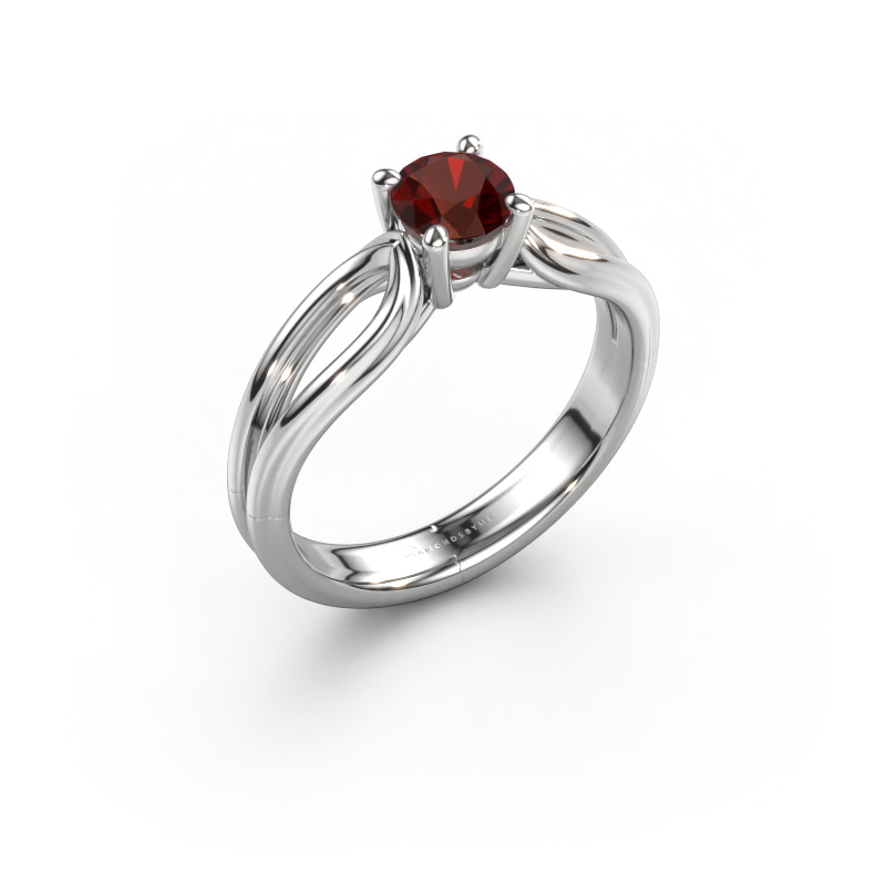 Image of Engagement ring Antonia  rnd 1 950 platinum Garnet 5 mm