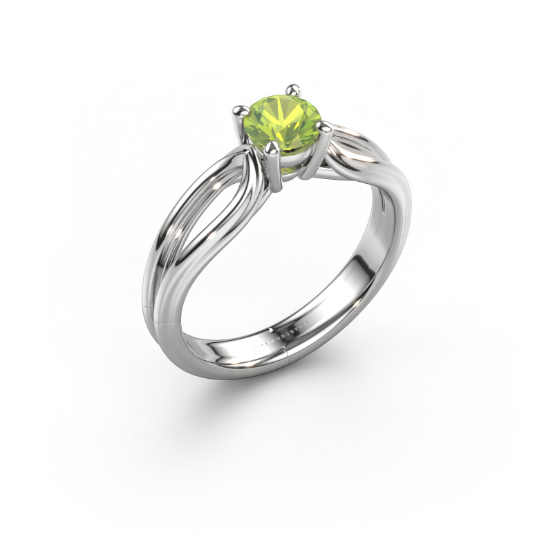 Image of Engagement ring Antonia  rnd 1 950 platinum Peridot 5 mm
