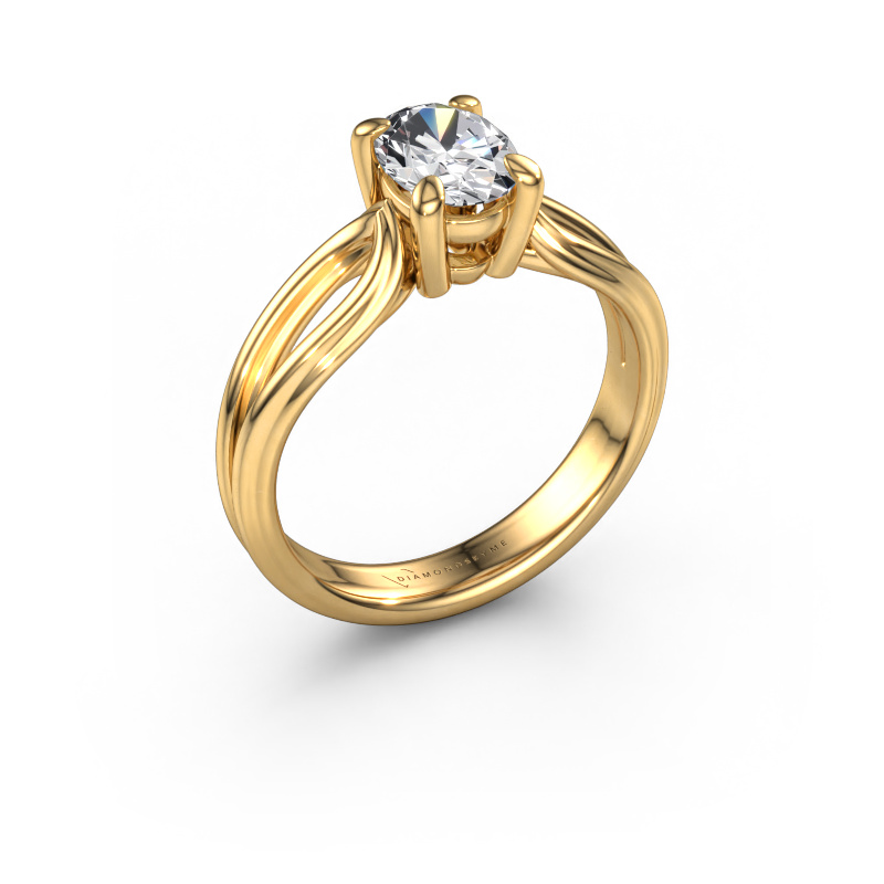 Image of Engagement ring Antonia ovl 1 585 gold Diamond 0.80 crt