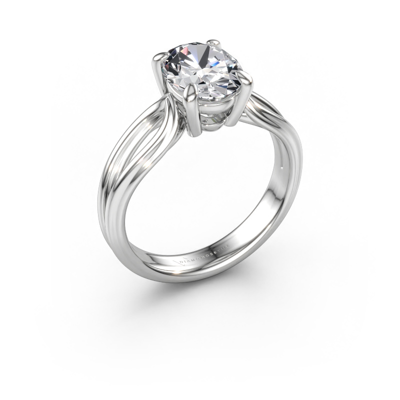 Immagine di Anello di fidanzamento Antonia ovl 1 950 platino Diamante 1.80 crt