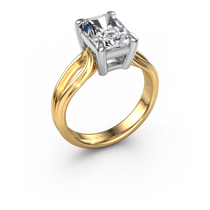 Image of Engagement ring Antonia rad 1 585 gold Lab grown diamond 2.50 crt