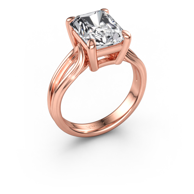 Bild av Förlovningsring Antonia rad 1 585 roséguld Diamant 3.50 crt