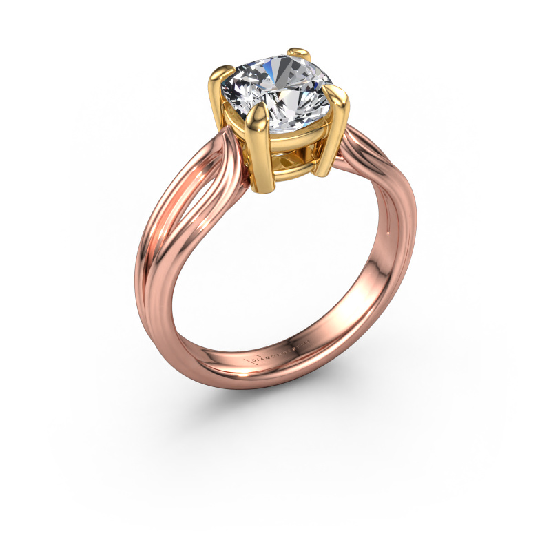 Bild von Verlobungsring Antonia cus 1 585 Roségold Diamant 2.00 crt