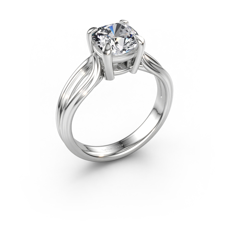 Immagine di Anello di fidanzamento Antonia cus 1 585 oro bianco Diamante lab grown 2.00 crt