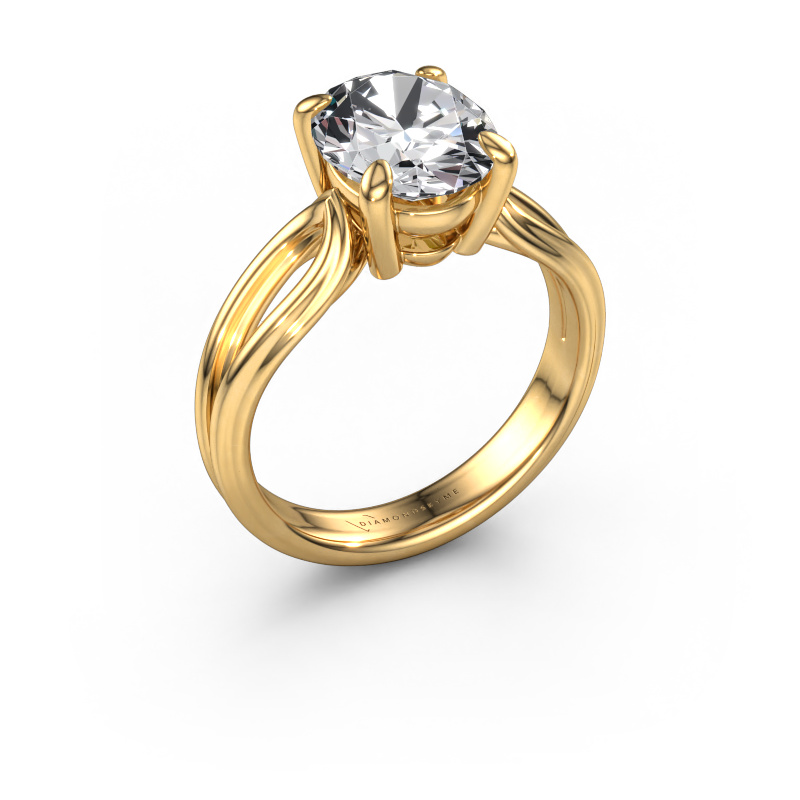 Image of Engagement ring Antonia ovl 1 585 gold Lab grown diamond 2.70 crt