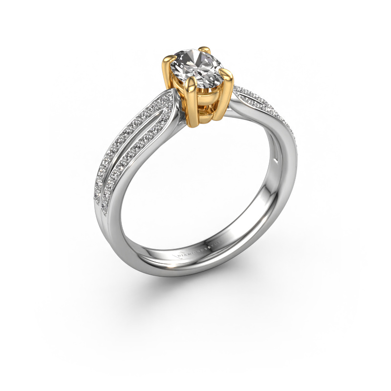 Bild von Verlobungsring Antonia ovl 2 585 Weißgold Diamant 0.83 crt