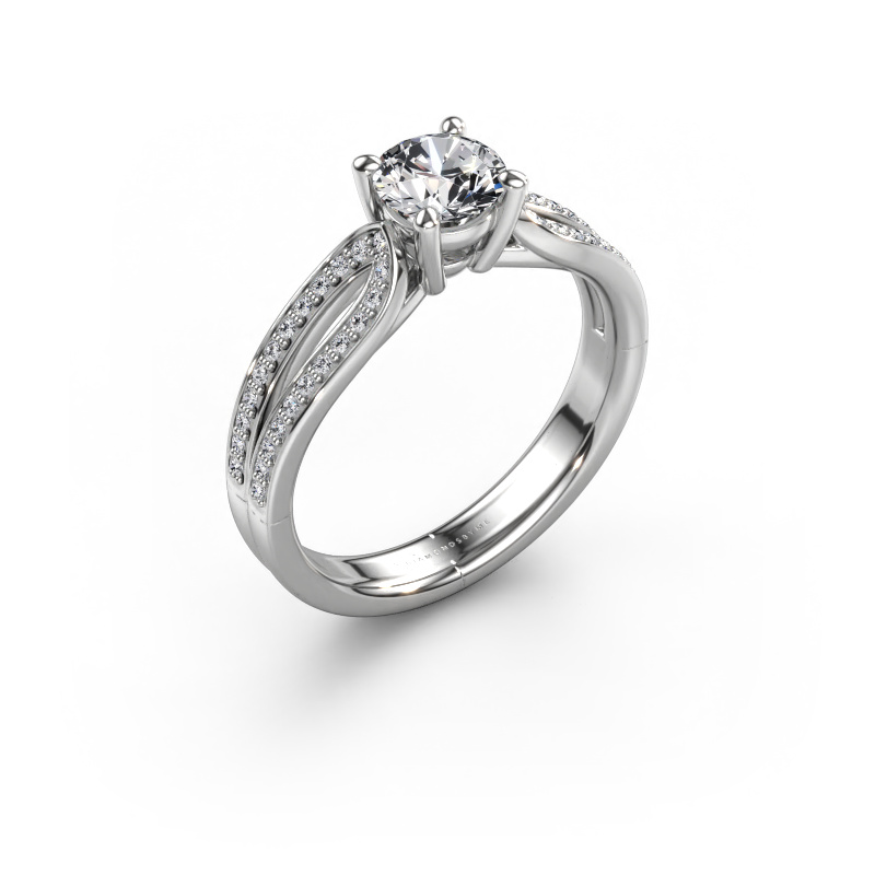 Image de Bague de fiançailles Antonia rnd 2 950 platine Diamant 0.83 crt