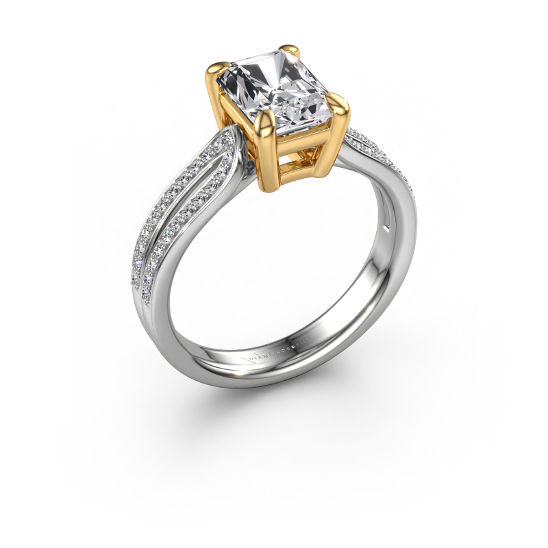 Image de Bague de fiançailles Antonia rad 2 585 or blanc Diamant 1.98 crt