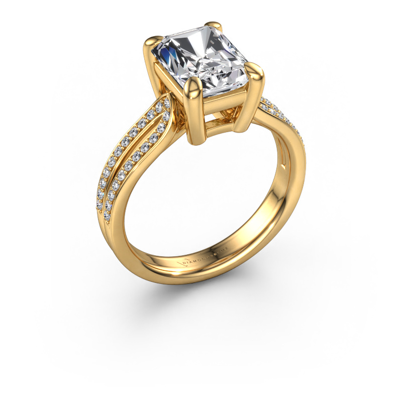 Image of Engagement ring Antonia rad 2 585 gold Lab grown diamond 2.73 crt
