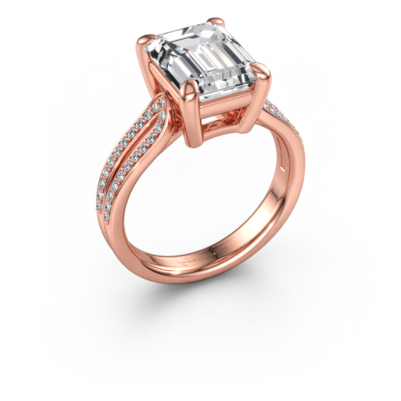 Bild av Förlovningsring Antonia eme 2 585 roséguld Labbodlad diamant 7.23 crt