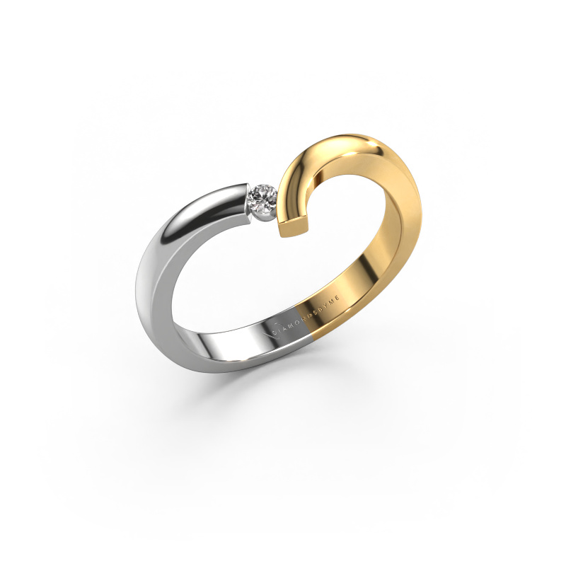 Bild von Ring Arda 585 Weißgold Diamant 0.03 crt