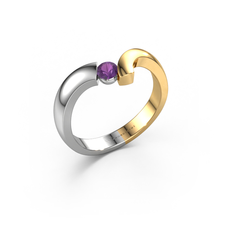 Image of Ring Arda 585 white gold Amethyst 3.4 mm