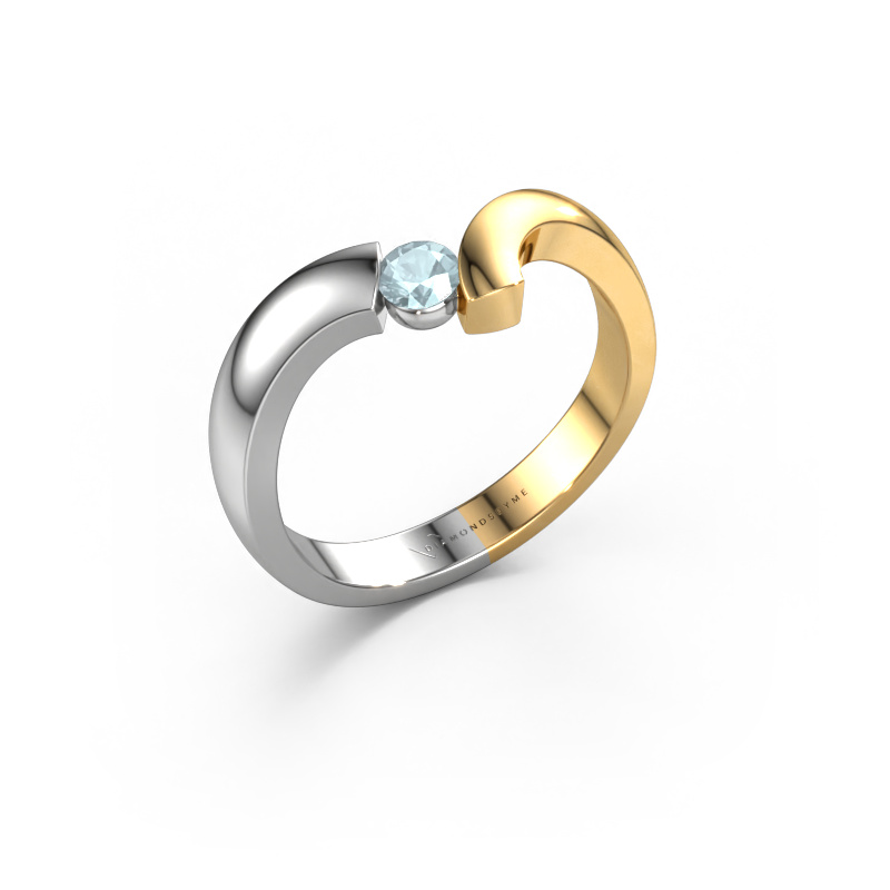 Bild von Ring Arda 585 Weißgold Aquamarin 3.4 mm