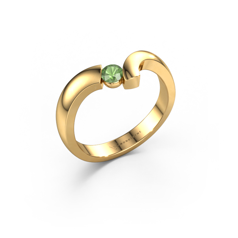 Bild von Ring Arda 585 Gold Turmalin grün 3.4 mm