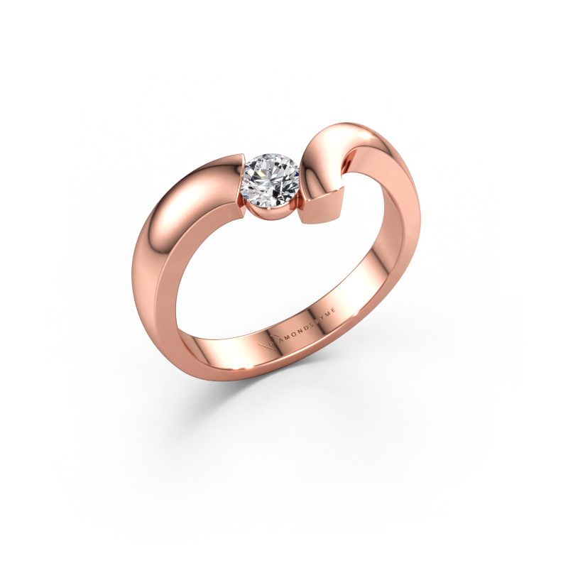 Bild av Ring Arda 585 roséguld Diamant 0.30 crt