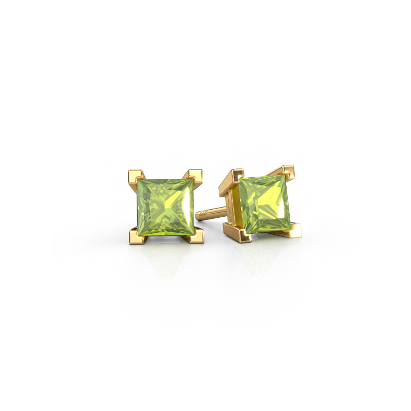 Bild von Ohrsteckers Ariane 585 Gold Peridot 5 mm