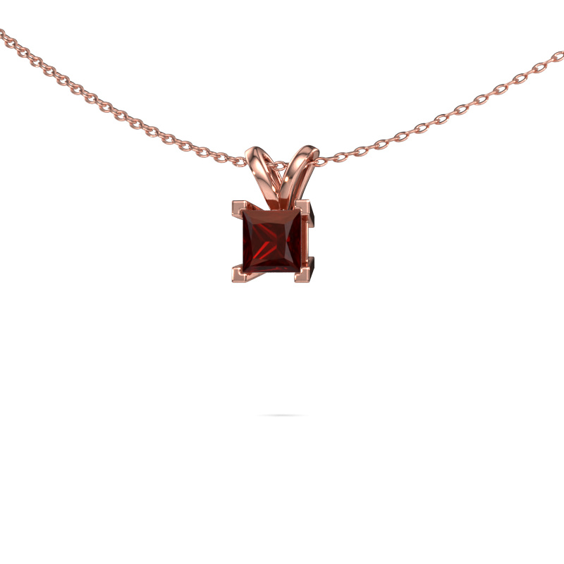 Image of Pendant Ariane 585 rose gold Garnet 5 mm