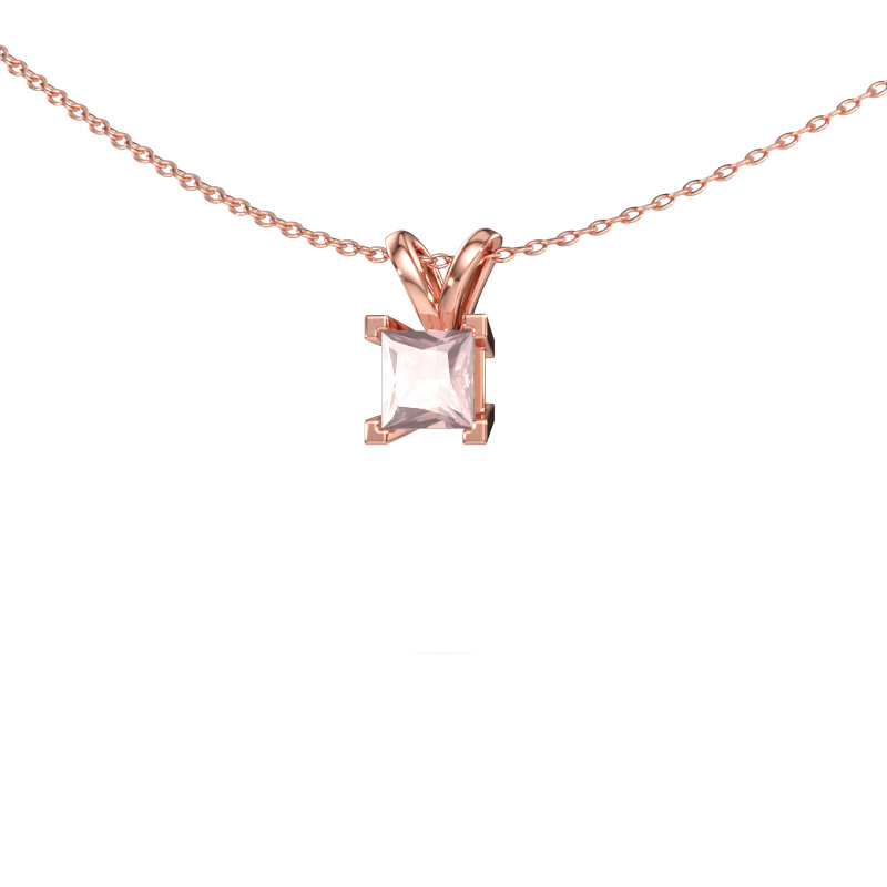 Bild av Hänge Ariane 585 roséguld Champagnefärgad morganit 5 mm