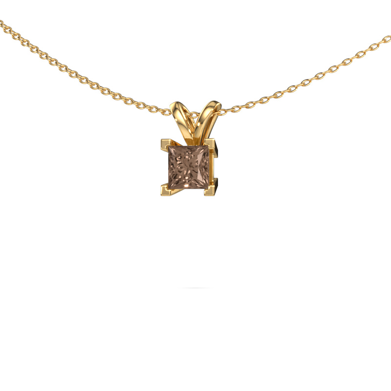 Image de Pendentif Ariane 585 or jaune Diamant brun 0.80 crt