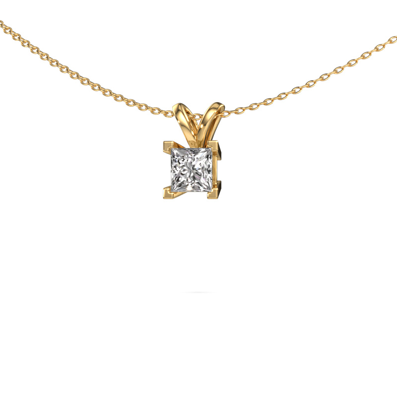 Image of Pendant Ariane 585 gold Zirconia 5 mm