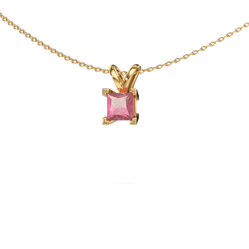 Image of Pendant Ariane 585 gold Tourmaline pink 5 mm
