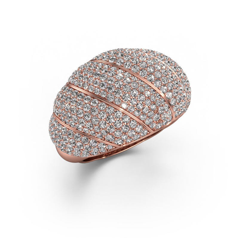Image of Ring Arleen 2 585 rose gold Zirconia 1 mm