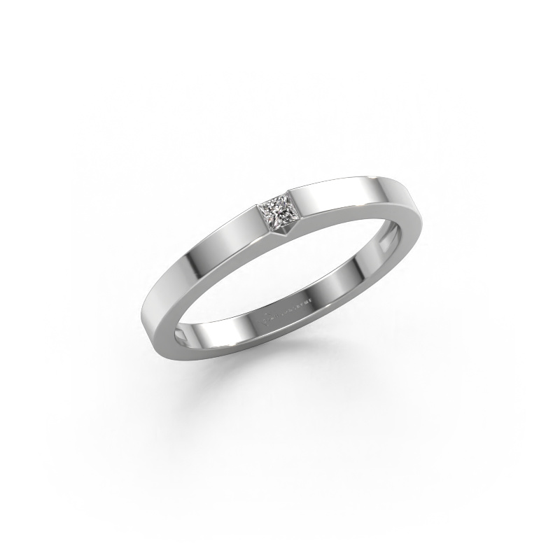 Bild von Verlobungsring Arlena 1 950 Platin Diamant 0.05 crt